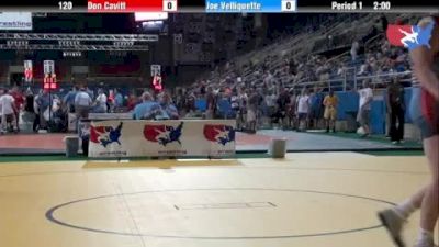 120 lbs round-1 Don Cavitt Illinois vs. Joe Velliquette Missouri