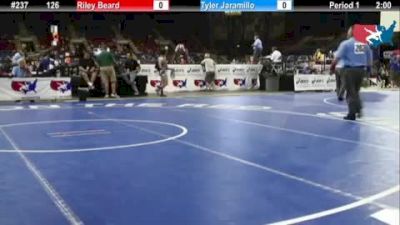 126 lbs round-1 Riley Beard Illinois vs. Tyler Jaramillo Idaho