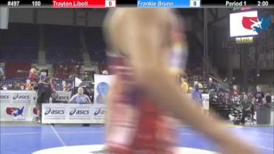 100 lbs round-2 Trayton Libolt Oregon vs. Frankie Bruno Florida