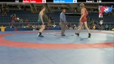 152 lbs round-5 Keiffer Taylor Utah vs. Dustin Gray Missouri