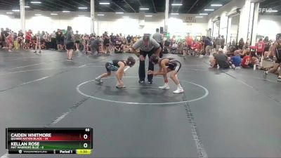 68 lbs Round 4 (6 Team) - Kellan Rose, Mat Warriors Blue vs Caiden Whitmore, Quaker Nation Black