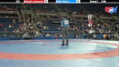 152 lbs round-1 Mitchell Lambrecht Wisconsin vs. Bobby Reece Washington