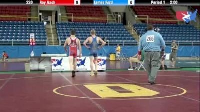 220 lbs round-3 Roy Nash Utah vs. James Ford Ohio