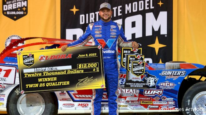 Hudson O'Neal Redeems Himself Friday During Eldora Dream Prelim