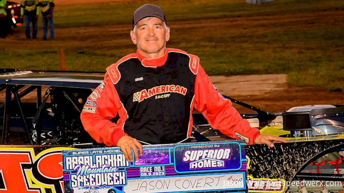 Jason Covert All Smiles After Appalachian Speedweek’s Opening Night Victory