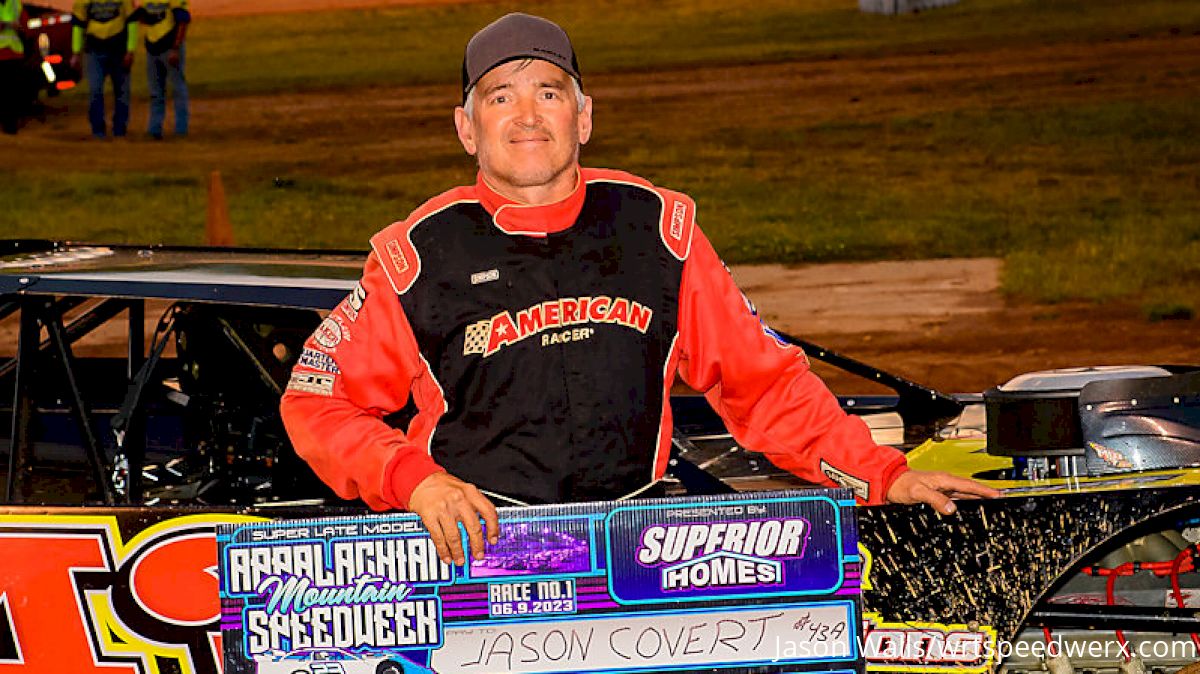 Jason Covert All Smiles After Appalachian Speedweek's Opening Night Victory