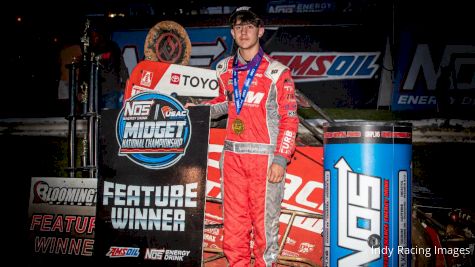 Gavin Miller Becomes First-Time USAC Midget Winner At Bloomington Speedway