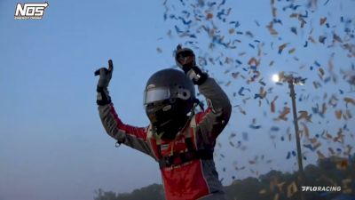 Gavin Miller Reacts After First USAC Midget Win At Bloomington Speedway