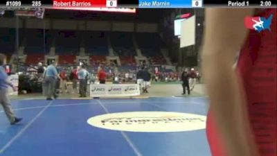 285 lbs round-3 Robert Barrios California vs. Jake Marnin Iowa