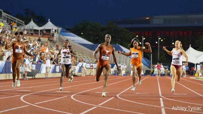 Julien Alfred Of Texas Blazes To 100m/200m Sweep At NCAA 