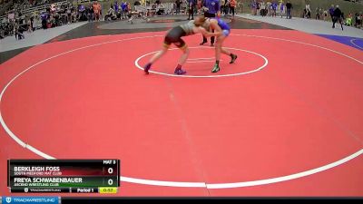 110 lbs Semifinal - Berkleigh Foss, South Medford Mat Club vs Freya Schwabenbauer, Ascend Wrestling Club