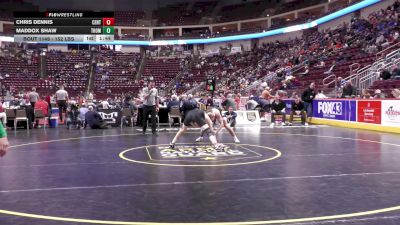 152 lbs Quarterfinal - Chris Dennis, Central Bucks West vs Maddox Shaw, Thomas Jefferson