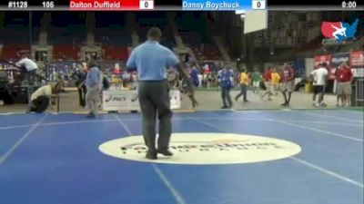 106 lbs round-4 Dalton Duffield Oklahoma vs. Danny Boychuck New Jersey