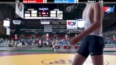 170 lbs round-2 Kyle Schmidt Ohio vs. Nathan Marek Oklahoma