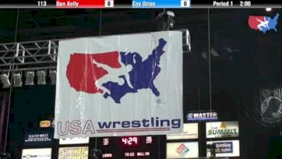 113 lbs round-5 Dan Kelly Iowa vs. Coy Ozias Virginia