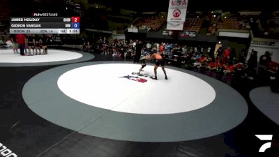 165 lbs James Holiday, OCWA - Orange County Wrestling Association vs Gideon Vargas, IEWA - Inland Empire Wrestling Association