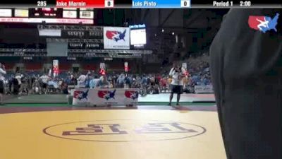 285 lbs round-2 Jake Marnin Iowa vs. Luis Pinto Minnesota