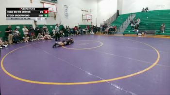 215 lbs Round 5 (6 Team) - Ayden Underwood, DouglasWY vs Hugo BW RS Cuevas, Newcastle