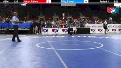 126 lbs round-2 Jonah Ribera Texas vs. Riley Beard Illinois