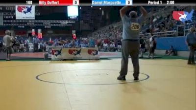 160 lbs round-5 Billy Duffert Wisconsin vs. Daniel Marquette Minnesota