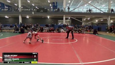 55 lbs Round 3 (6 Team) - Kolby Pitzen*, Brecksville vs Brooks Frantz, Wadsworth