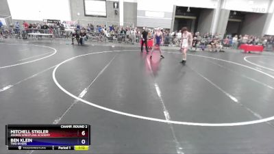 157 lbs Champ. Round 2 - Mitchell Stigler, Askren Wrestling Academy vs Ben Klein, Two Rivers