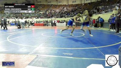 108 lbs Consi Of 32 #1 - Jett Kreke, Harrah vs Izikiel Cruz-Morita, Cache