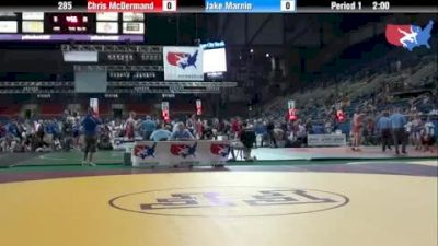 285 lbs round-4 Chris McDermand Illinois vs. Jake Marnin Iowa