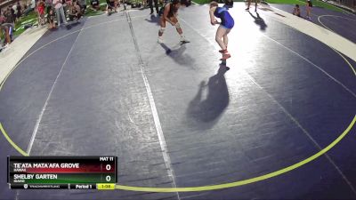 130 lbs Semifinal - Shelby Garten, Idaho vs Te`ata Mata`afa Grove, Hawaii