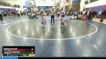 195 lbs Quarterfinal - Matyus McLain, Priest River vs James Billingsley, Timberlake