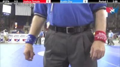 Fargo 2012 113 Round 6: Joshua Temple (Nevada) vs. Austin Day (Florida)