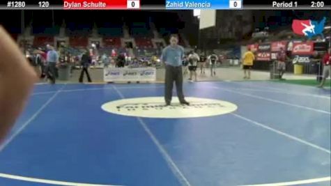 120 lbs round-6 Dylan Schulte Montana vs. Zahid Valencia California