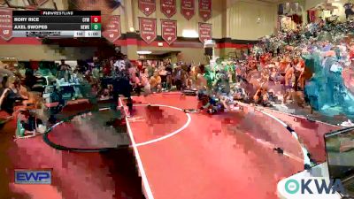 40 lbs Round Of 16 - Rory Rice, Coweta Tiger Wrestling vs Axel Swopes, Newkirk Takedown Club