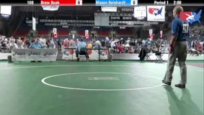 160 lbs round-6 Drew Doak Pennsylvania vs. Mason Reinhardt Wisconsin