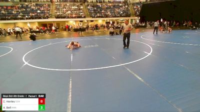 Boys 3rd-4th Grade - 53 Cons. Round 3 - Cole Henley, DC Elite Wrestling vs Alexander Bell, Moen Wrestling Academy