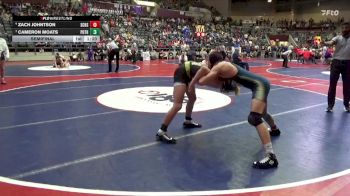 4A 132 lbs Semifinal - Cameron Moats, Pottsville vs Zach Johntson, Southside Charter High School