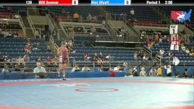 138 lbs round-2 Will Sumner California vs. Alec Wyatt Colorado