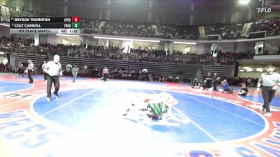 106-2A 1st Place Match - Colt Carroll, Franklin County vs Bryson Thornton, Appling County