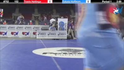 152 lbs round-2 Travis Hettinga Wisconsin vs. Dakota Hoffman Michigan