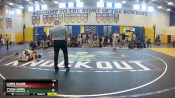 126 lbs Round 2 (8 Team) - Tyson Horel, Westside Wrestling vs James Oliver, Panhandle Gator Dogs
