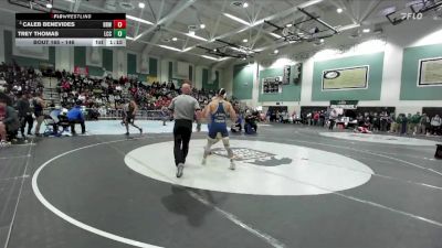 146 lbs Champ. Round 2 - Caleb Benevides, Brawley vs Trey Thomas, La Costa Canyon