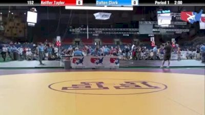 152 lbs round-2 Keiffer Taylor Utah vs. Dalton Clark North Carolina