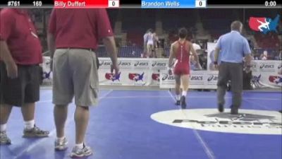 160 lbs round-3 Billy Duffert Wisconsin vs. Brandon Wells Idaho