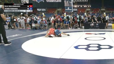 100 lbs Champ. Rd Of 64 - Ella Giallombardo, Michigan vs Aileen Paniagua, Oregon