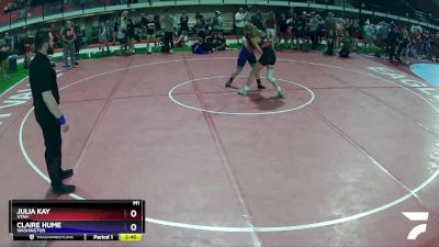 120 lbs Quarterfinal - Julia Kay, Utah vs Claire Hume, Washington