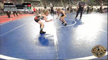 52 lbs Semifinal - Miles Sanders, Team Tulsa Wrestling Club vs Hudson Lemaire, Jflo Trained