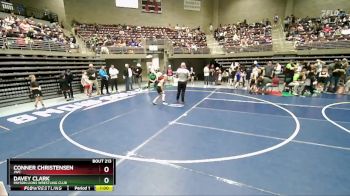 74 lbs Cons. Round 2 - Davey Clark, Payson Lions Wrestling Club vs Conner Christensen, JWC