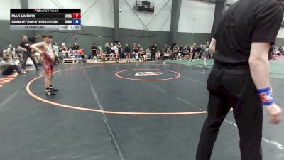 14U Boys Festival GR GR - 100 lbs Quarters - Max Larwin, COWA vs Granite "Owen" Eggleston, S.u.m.o.