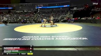 144 lbs Quarterfinal - Branson Weaver, Owen Valley vs Alexander Mercer, Evansville Harrison