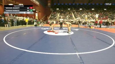 2A-138 lbs Quarterfinal - Kanean Roberts, Saratoga vs Michael Bassett, Greybull/Riverside